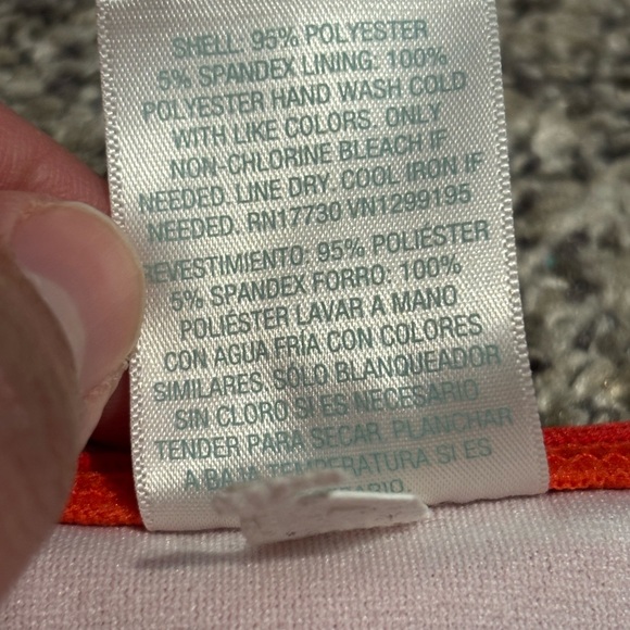 Kona Sol Red and White Ribbed Bikini Bottoms - Picture 5 of 5